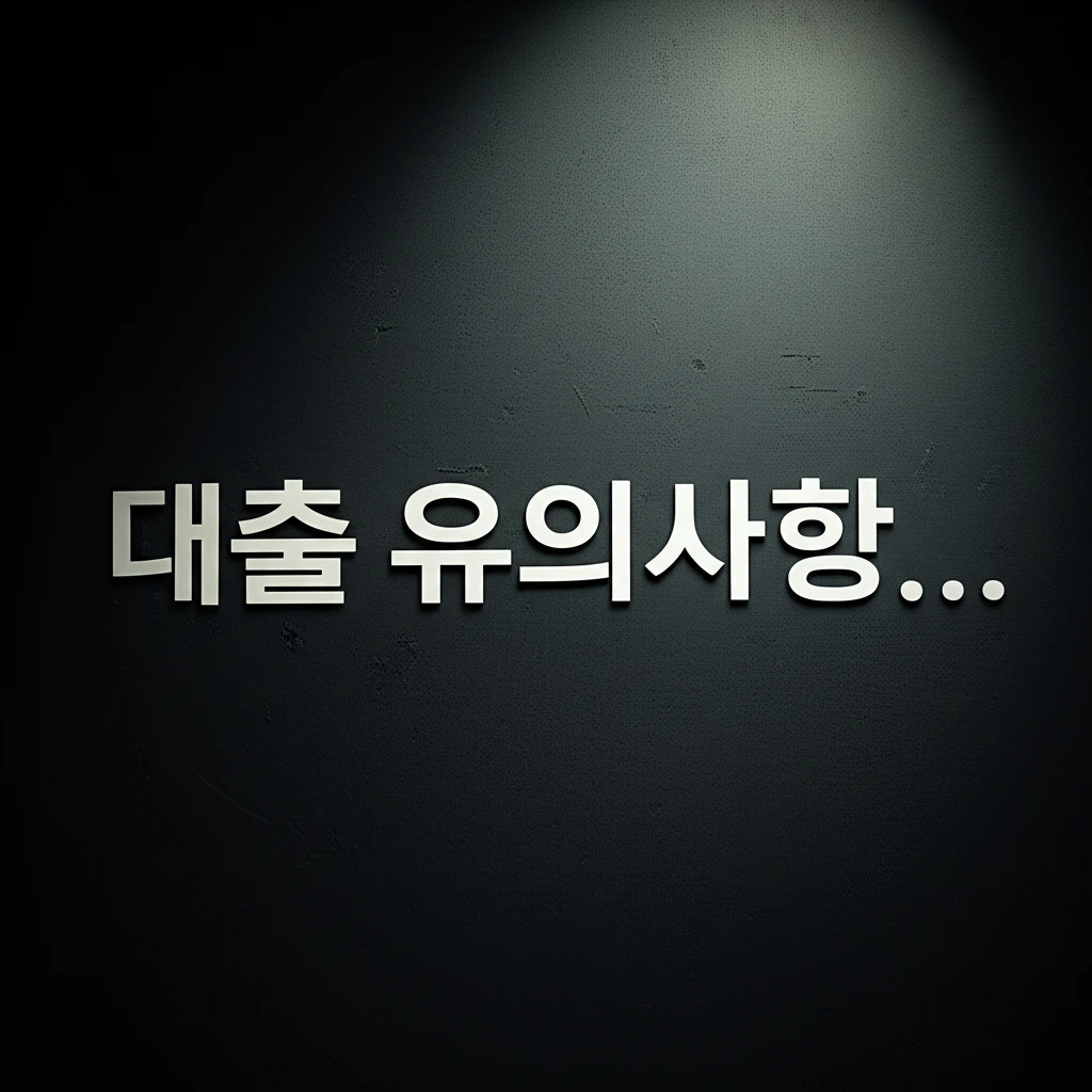 대출 유의사항 이미지 1