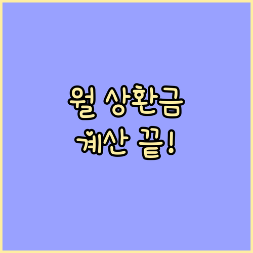 주택담보대출 월 상환금 계산 완벽 가이드: 금리, 상환 방식, 정부 지원 총정리