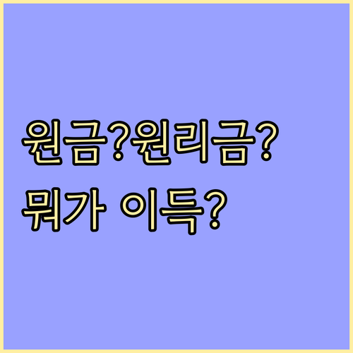 꼼꼼 비교! 주택담보대출, 원금균등 vs 원리금균등 최적 상환법