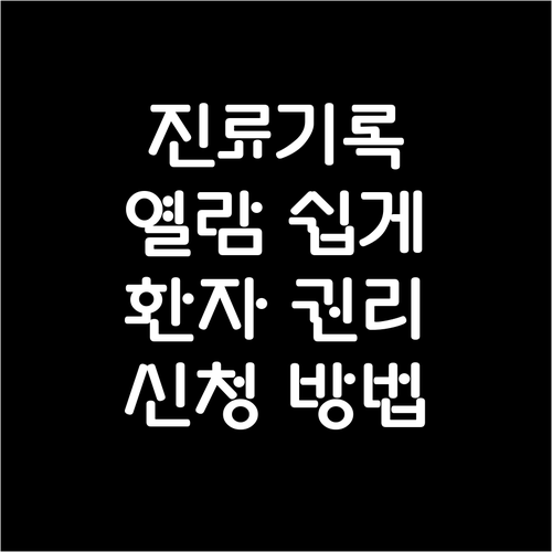 진료기록 열람 쉽게 하기: 환자 권리, 신청 방법, 필요 서류 안내