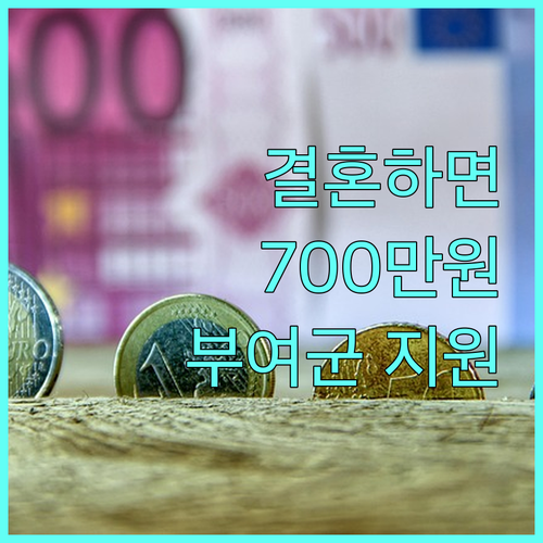 2025 부여군 결혼정착지원금: 700만원 지역화폐 지원, 신청 자격 및 방법 완벽 정리