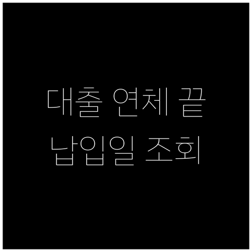 대출 연체 걱정 끝 우리은행 납입일 조회 총정리
