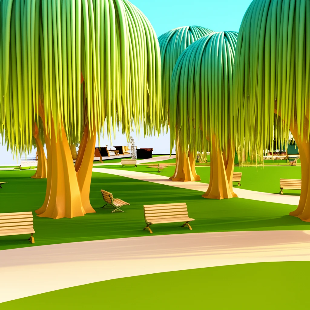 천안 삼거리공원의 평화로운 봄 풍경