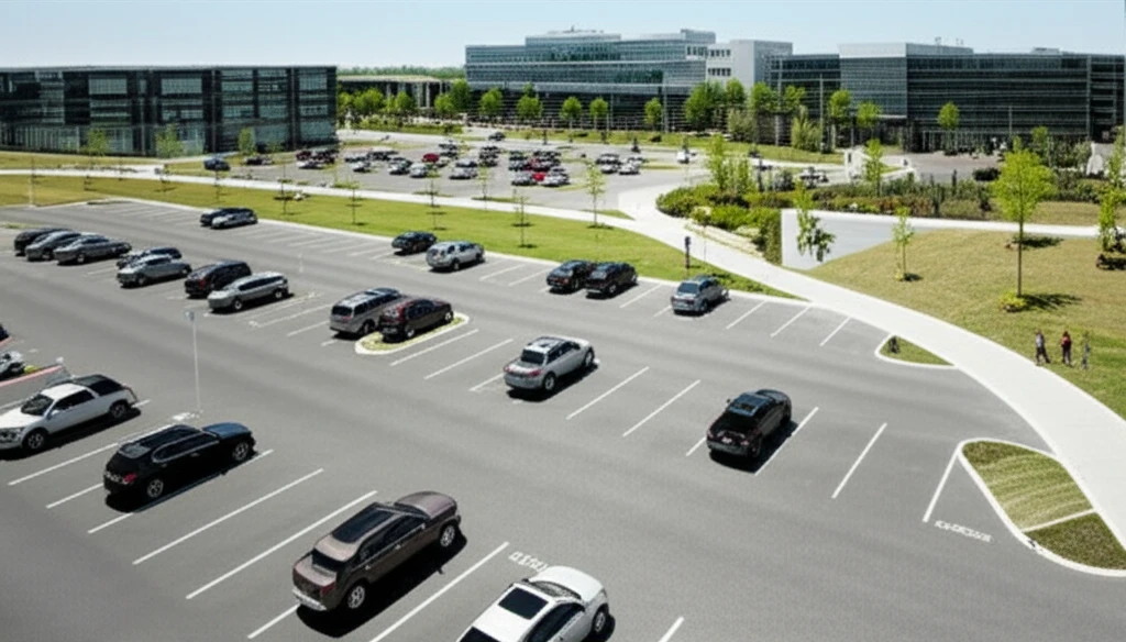 인덕대학교 주차장 입구 전경