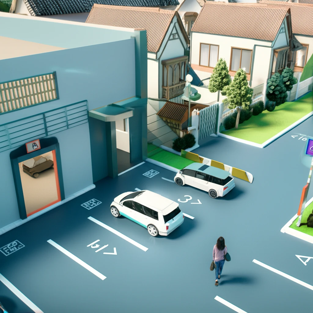 상계4동 공영 주차장 전경