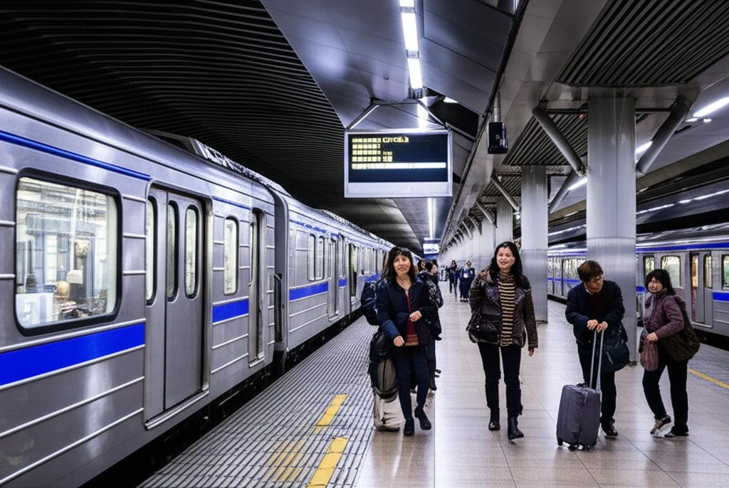 광운대역 경춘선 승강장 안내