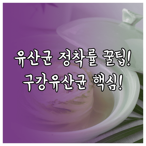 구강유산균 정착률 높이는 사용법과 주의사항