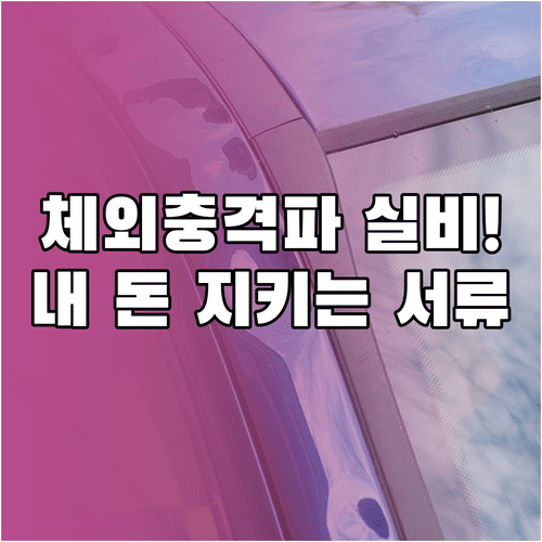 체외충격파 치료 전 확인해야 할 실비 보험 보상 한도와 청구 서류 목록