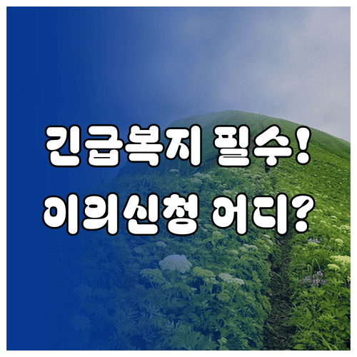 긴급복지 생계지원 이의신청은 어디서 접수할까?